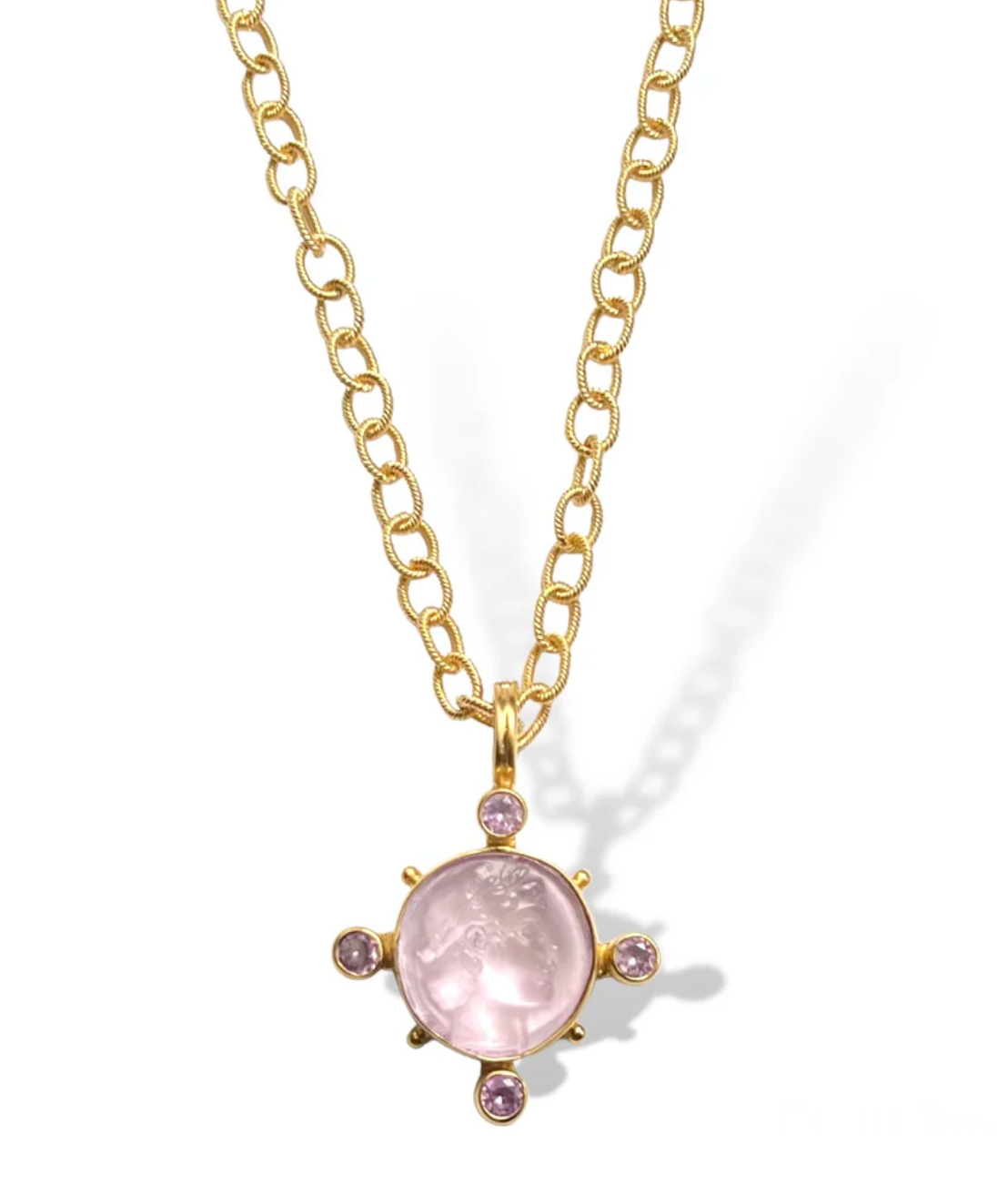 Pink Apollo Twist Necklace
