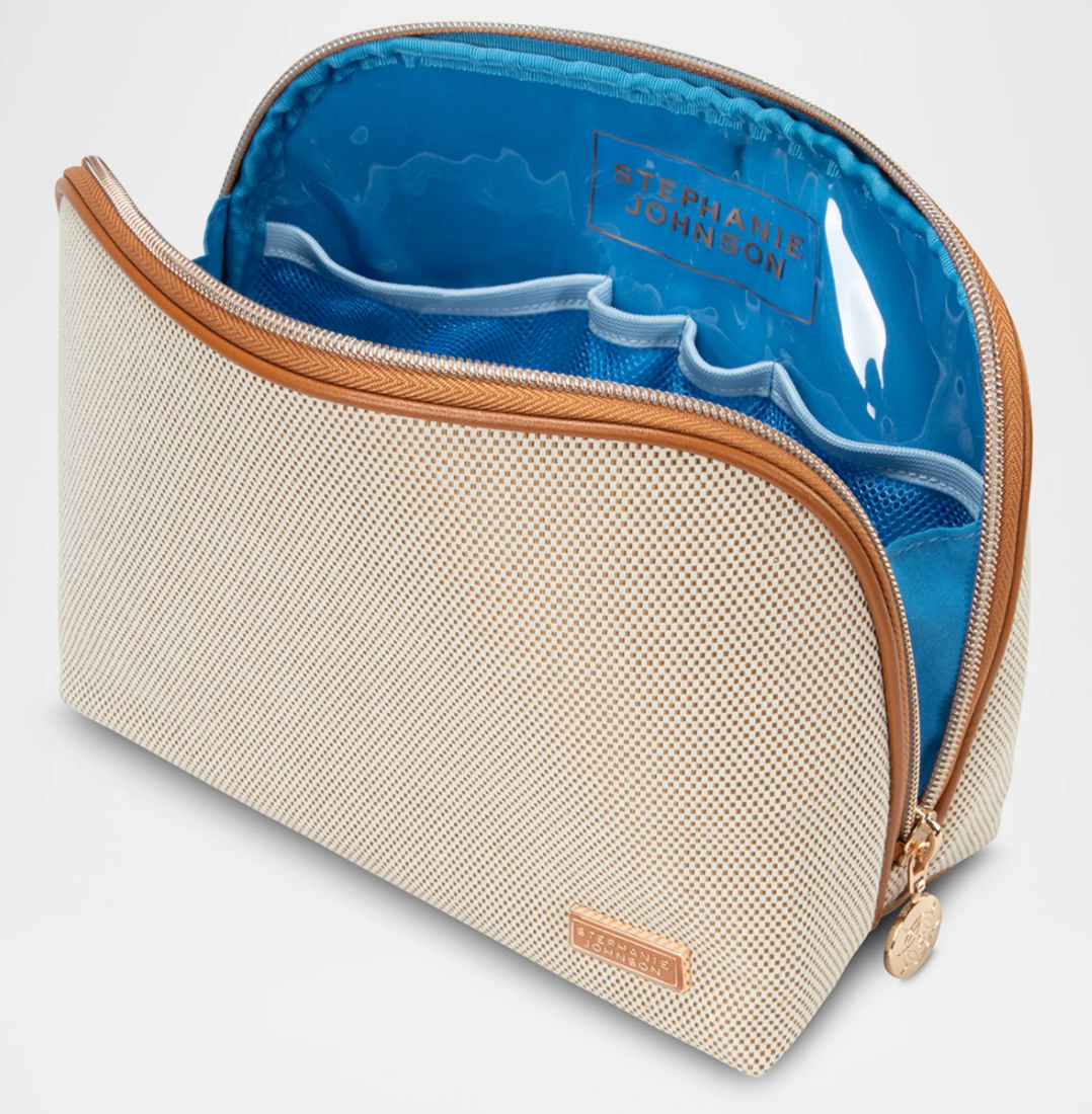 Tropea Ivory Lola Makeup Bag