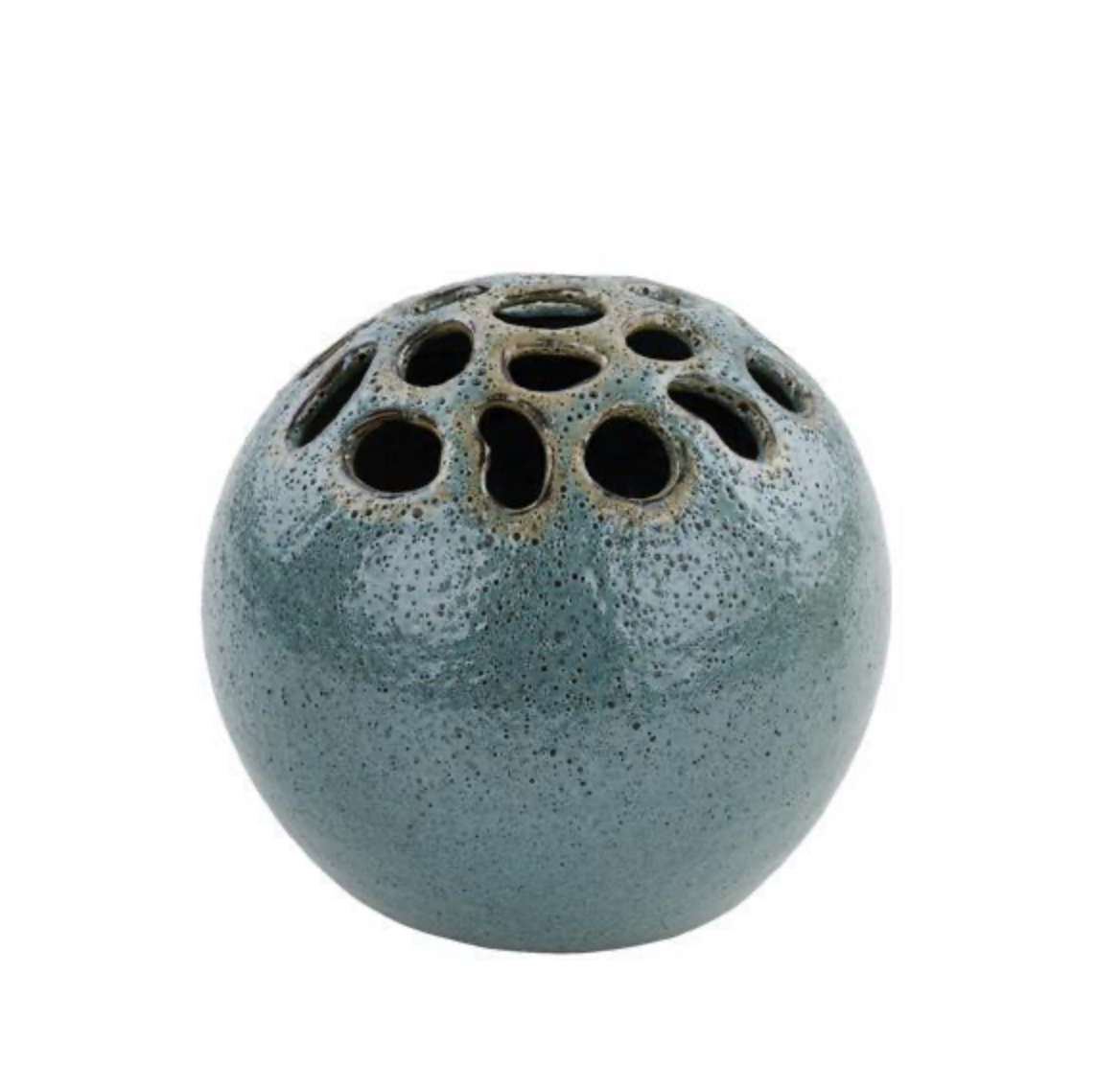 6.75" DIA Flower Holder Ball Green