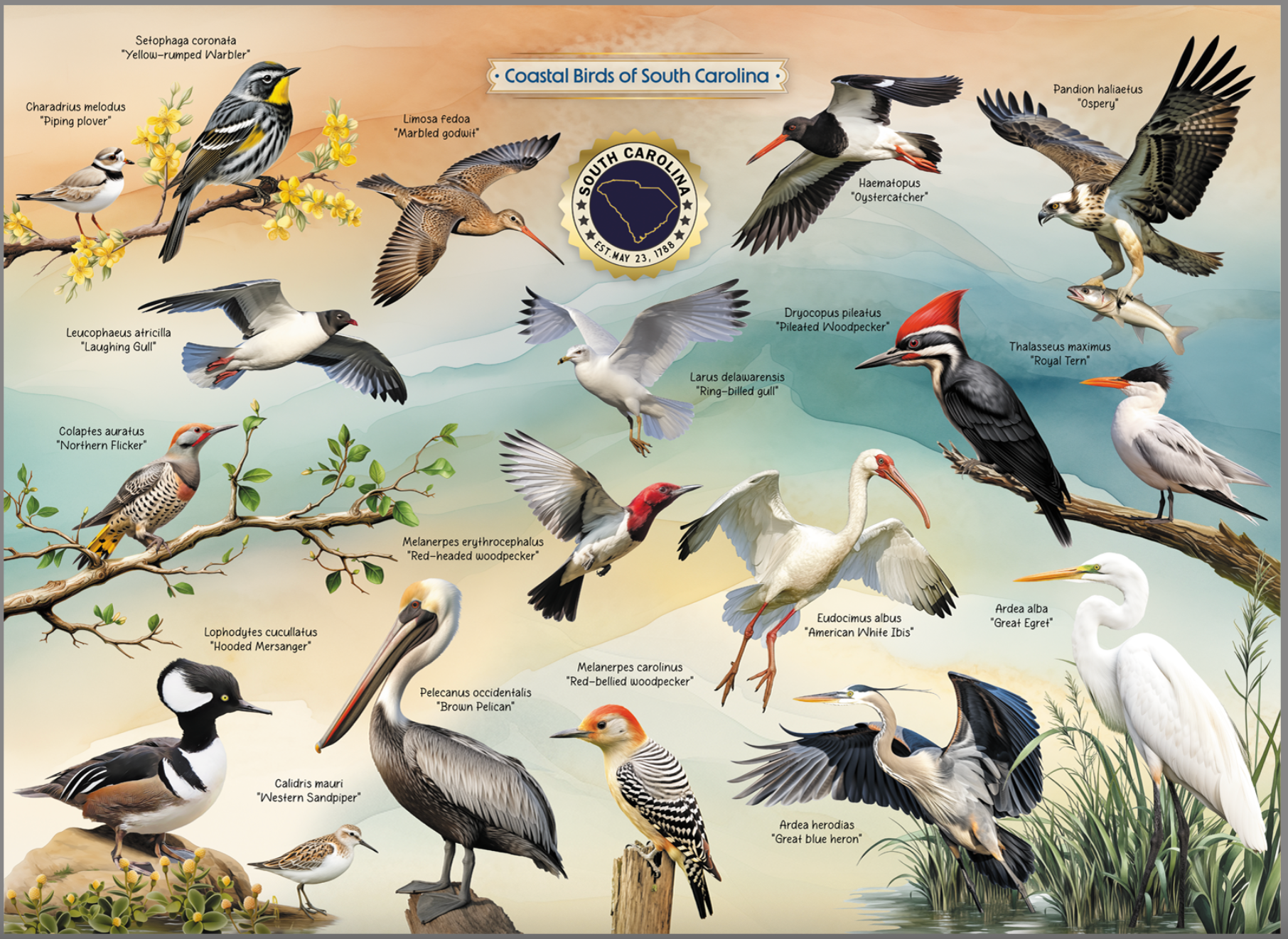 Coastal Birds of South Carolina Jigsaw Puzzle