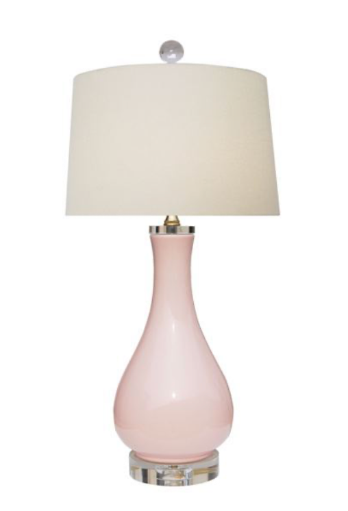 Pink Long Neck Vase Lamp