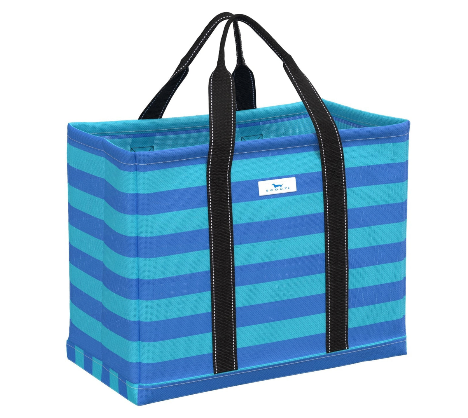 SCOUT WOVEN TOTE LARGE- FRENCH BLUE AND POOL