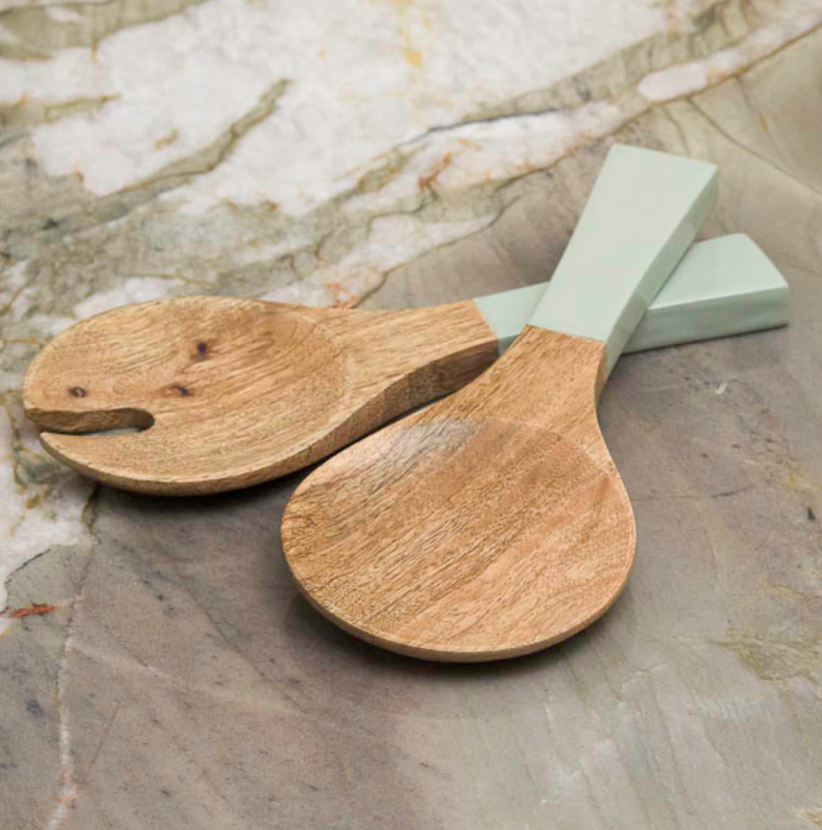 Madras Serving Set, Sage