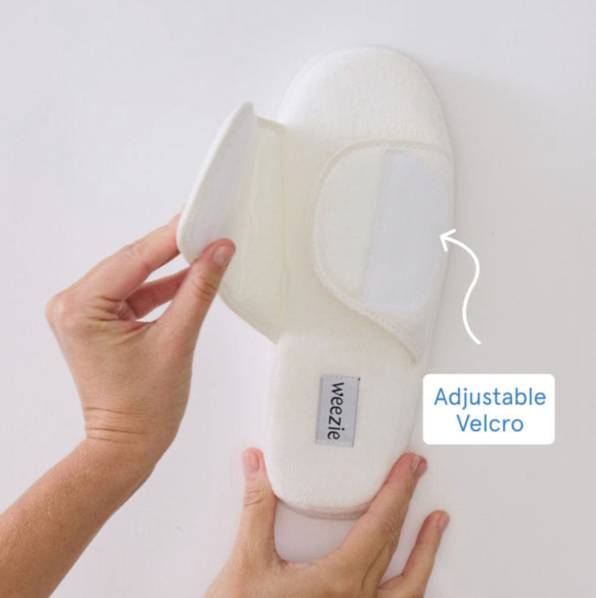 Adjustable Slippers- White