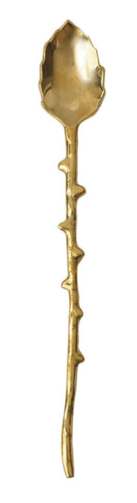 Brass Spoon w/ Twig Shaped Handle