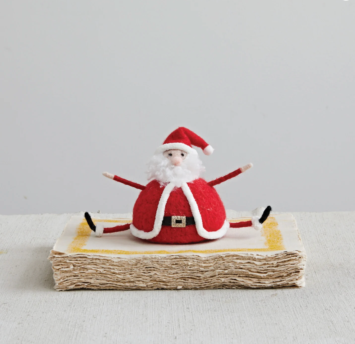 Wool Felt Sitting Santa