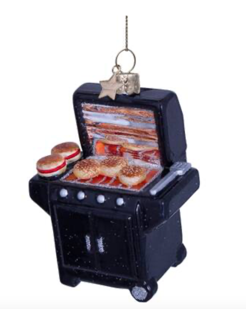 Ornament glass black modern bbq