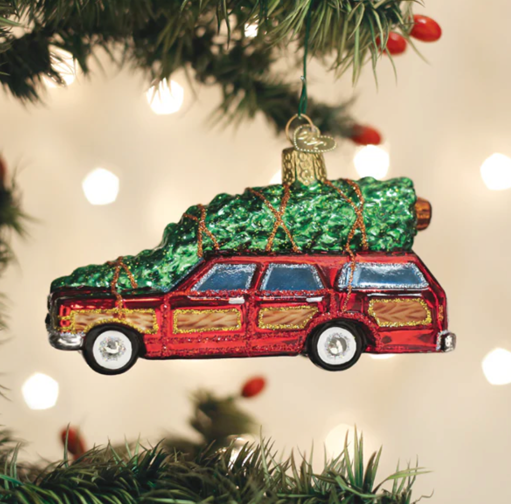 Station Wagon With Tree Ornament