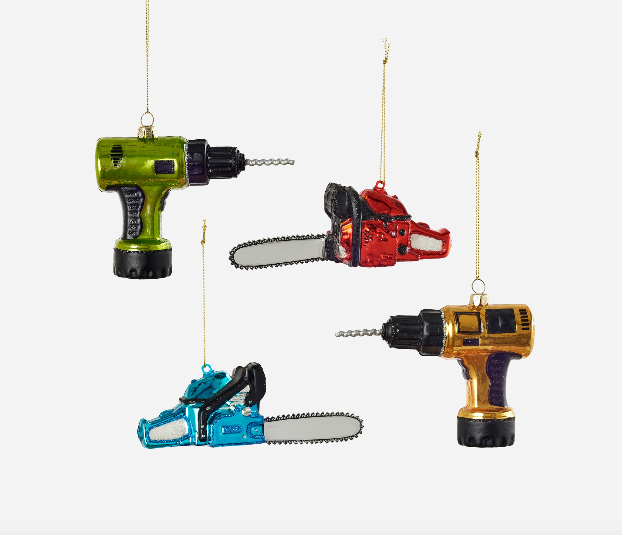 Drill and Chainsaw Ornament