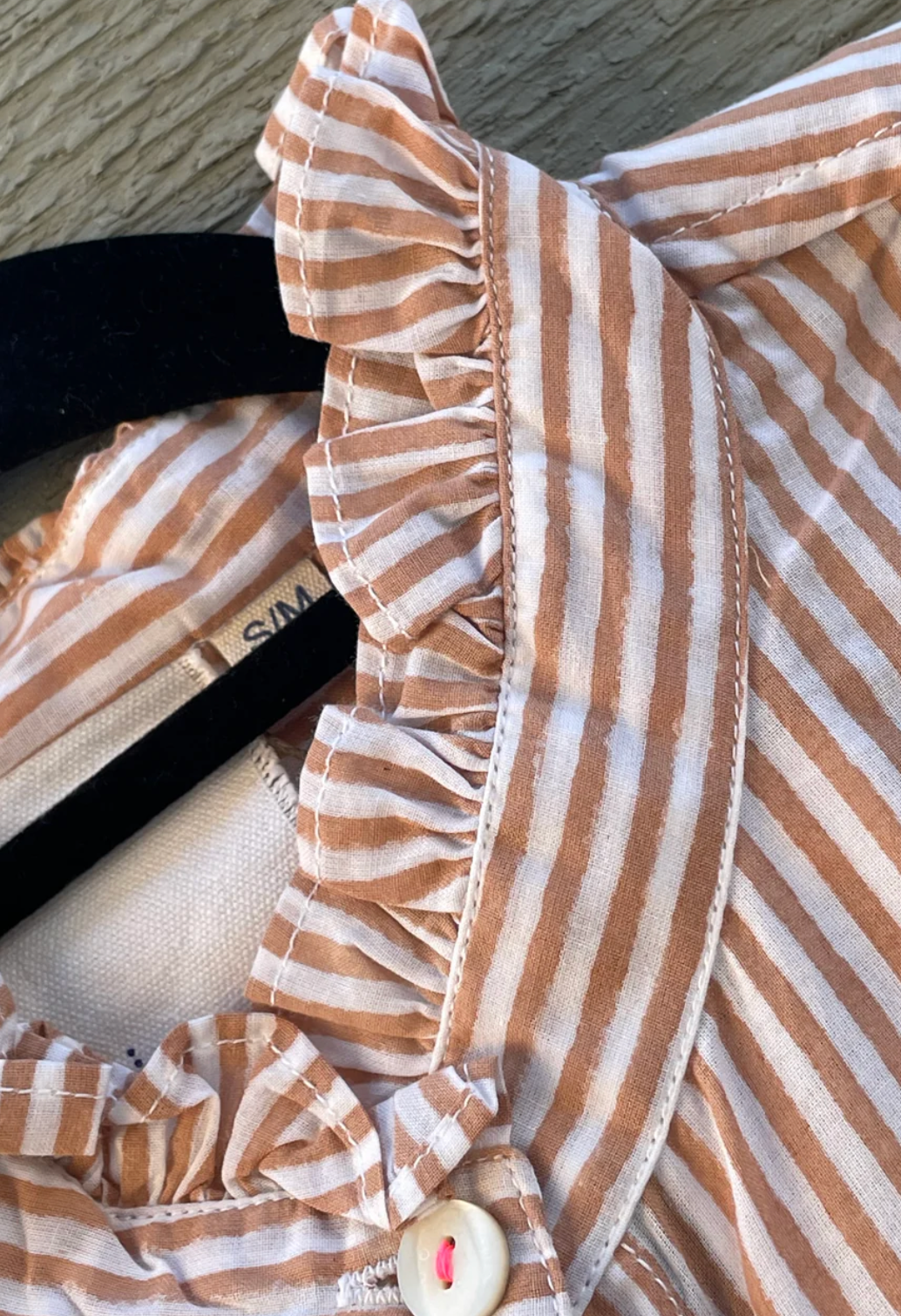 Good Girlfriend Shirt Ruffle Trim