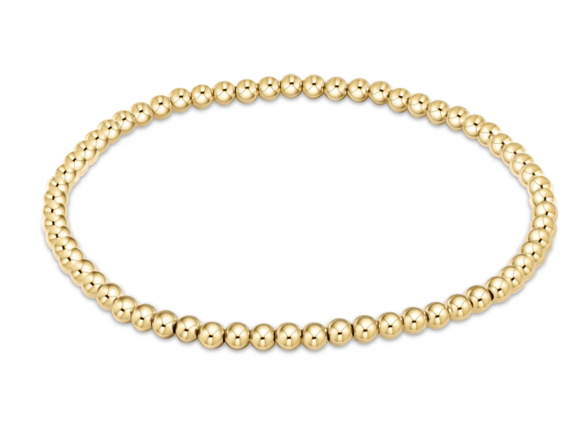 Enewton classic gold 3mm bead bracelet Extends