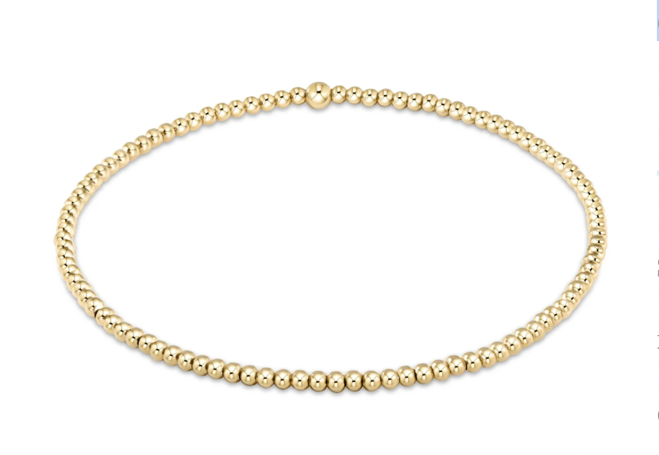 egirl classic gold 2mm bead bracelet
