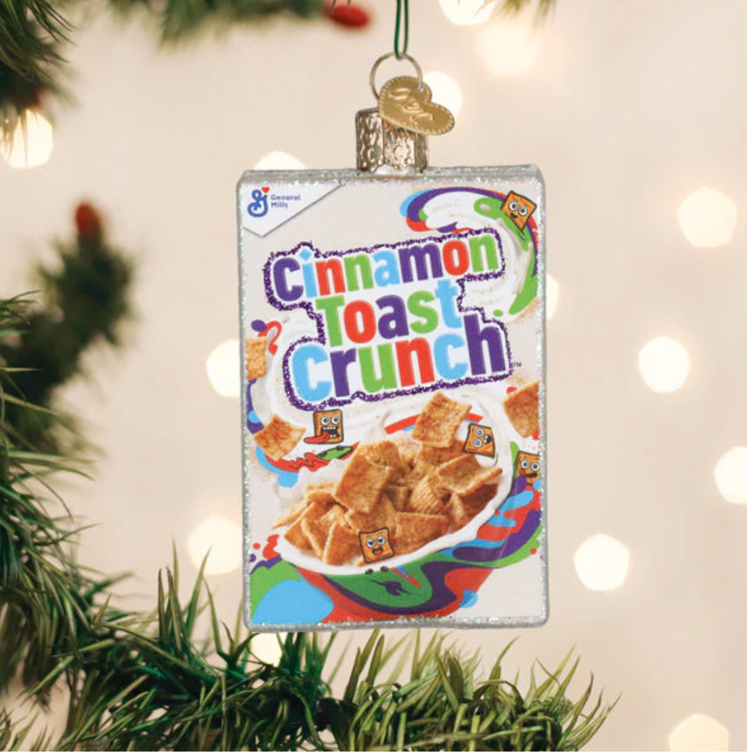 Cinnamon Toast Crunch Box Ornament