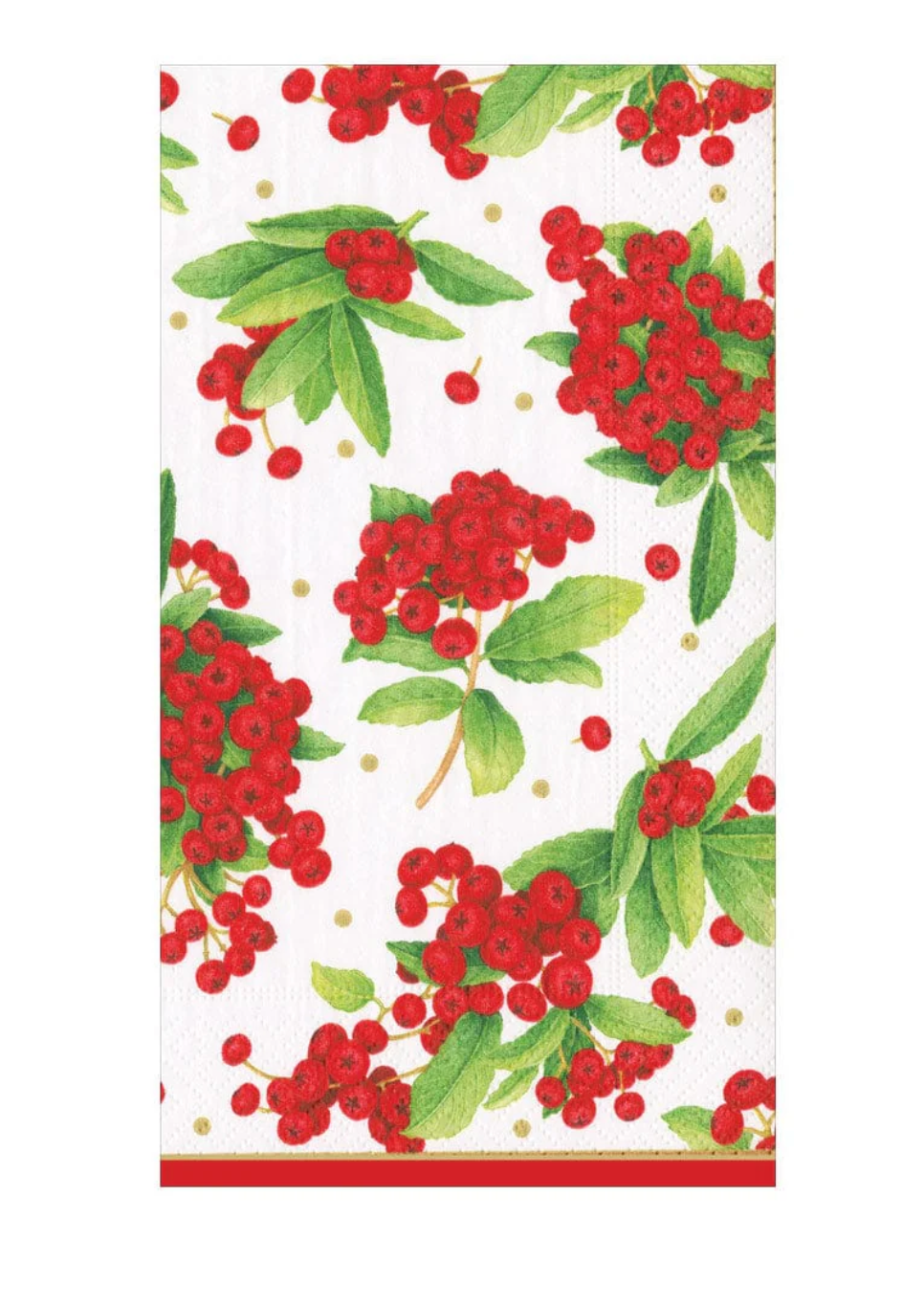 Christmas Berry Red Guest Towel