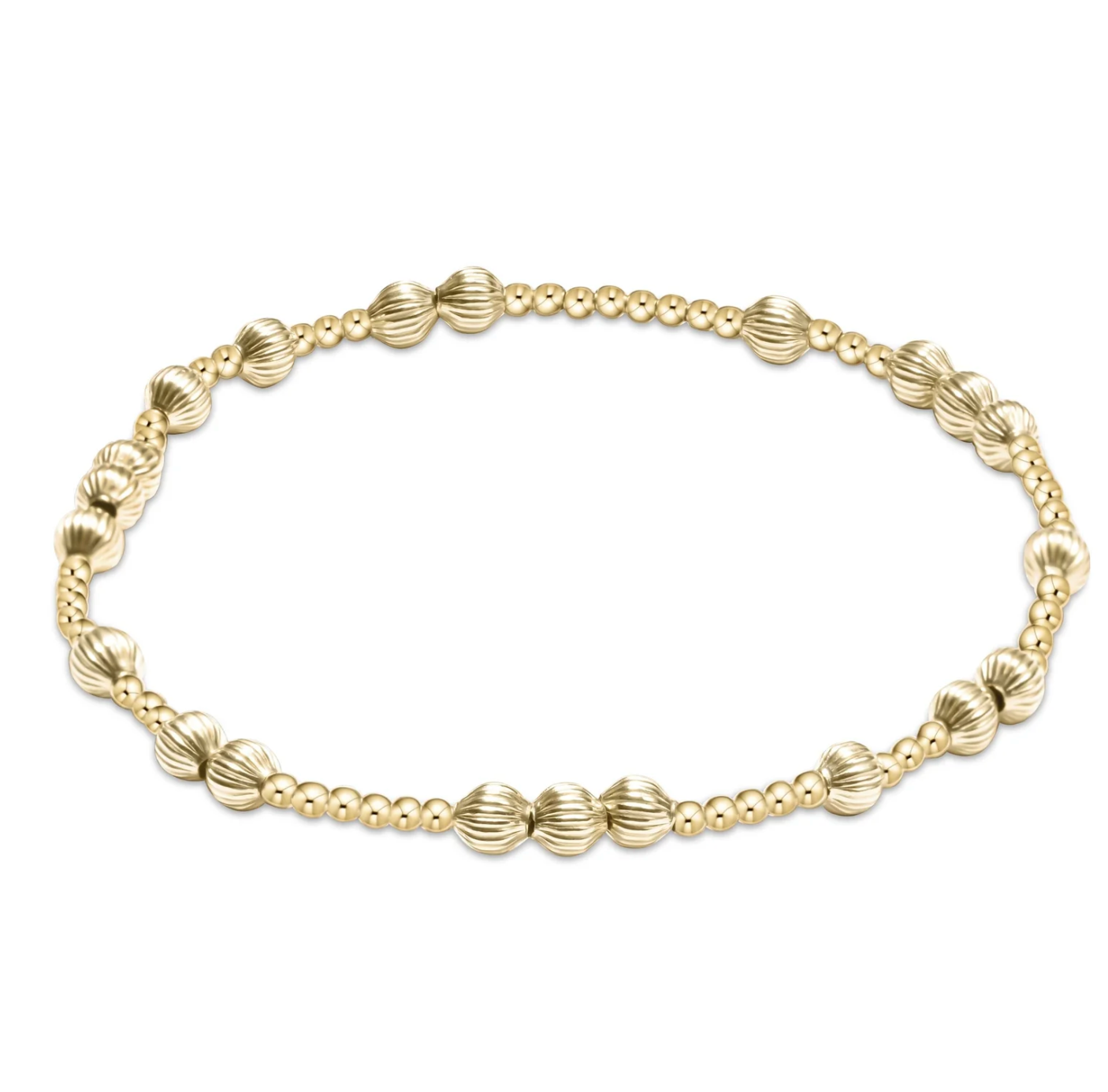 ENEWTON EXTENDS -hope gold unwritten dignity 4mm bead bracelet