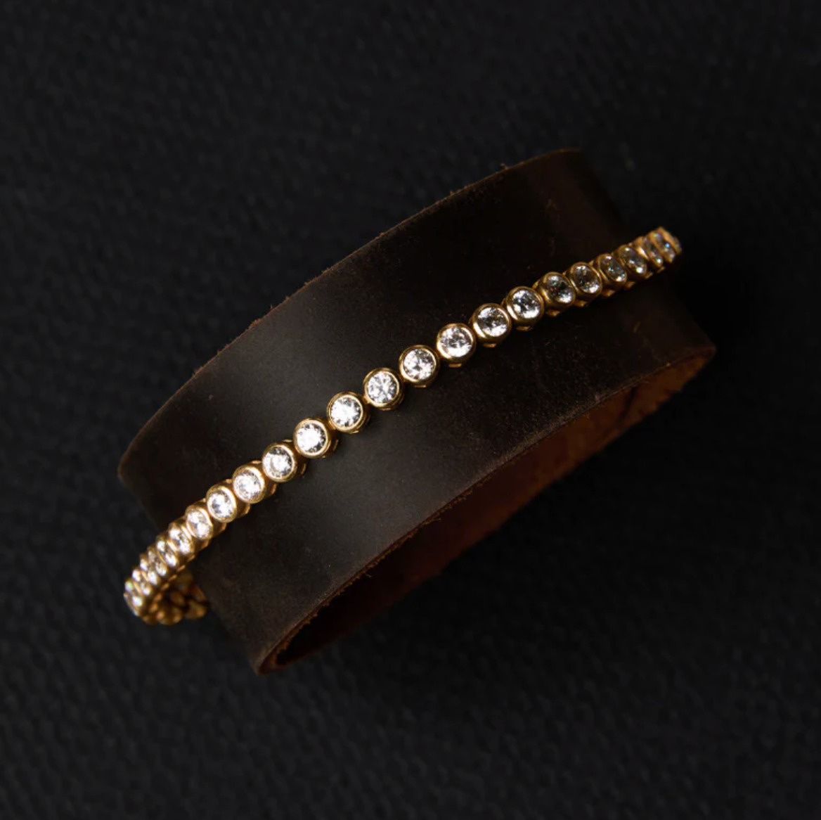 Bezel Tennis Bracelet