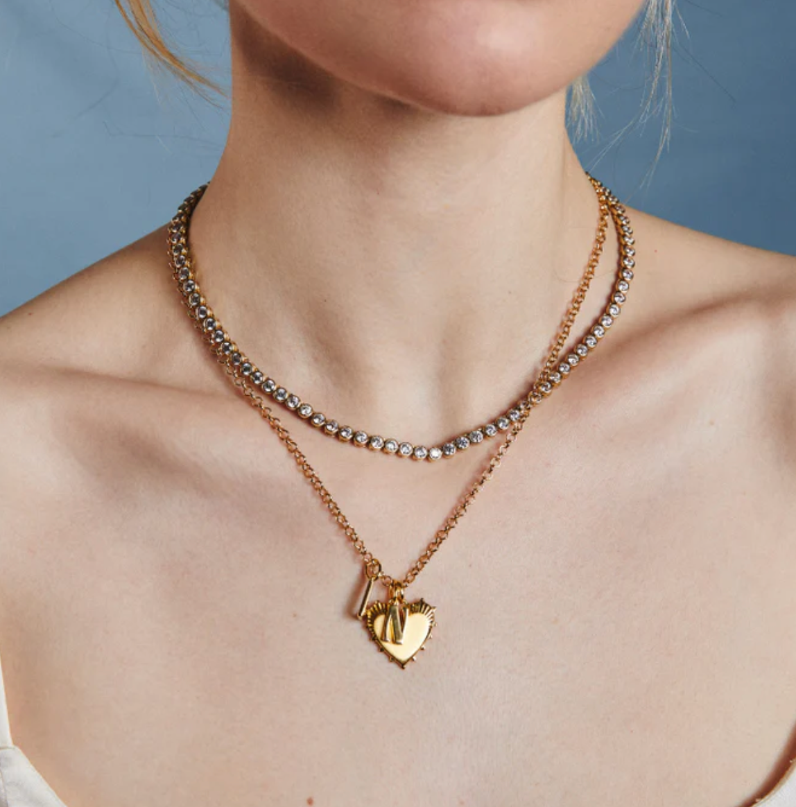 Bezel Tennis Necklace