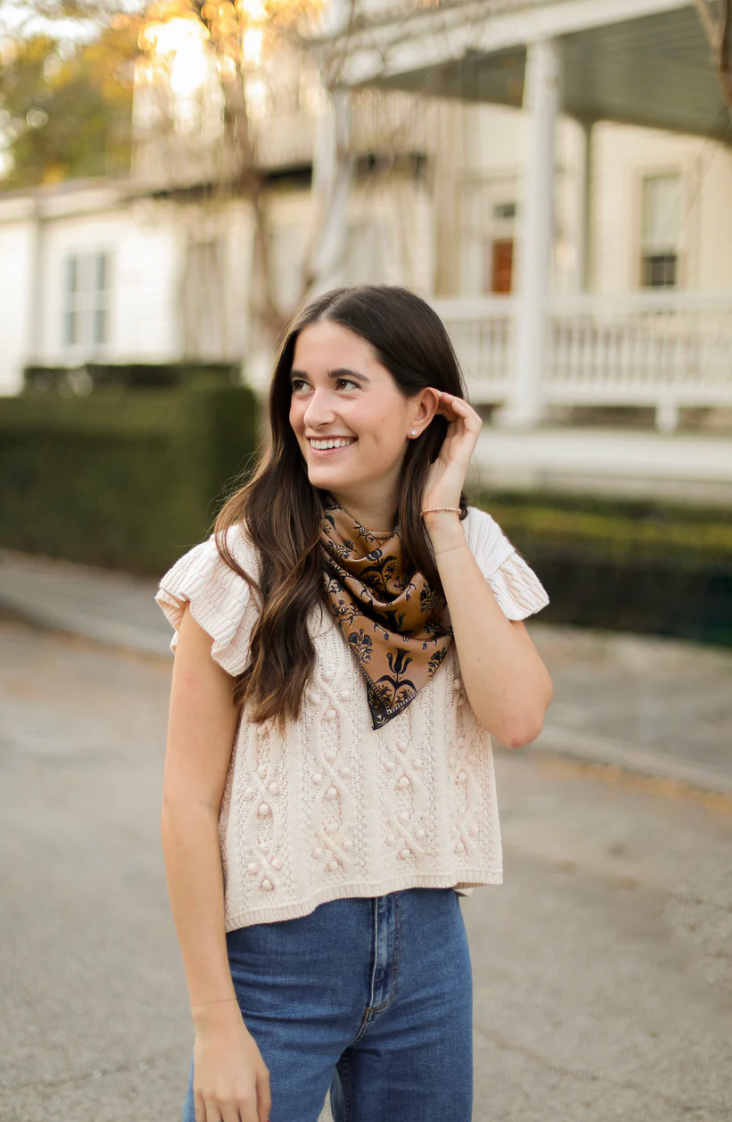 Pepper Block Print Scarf