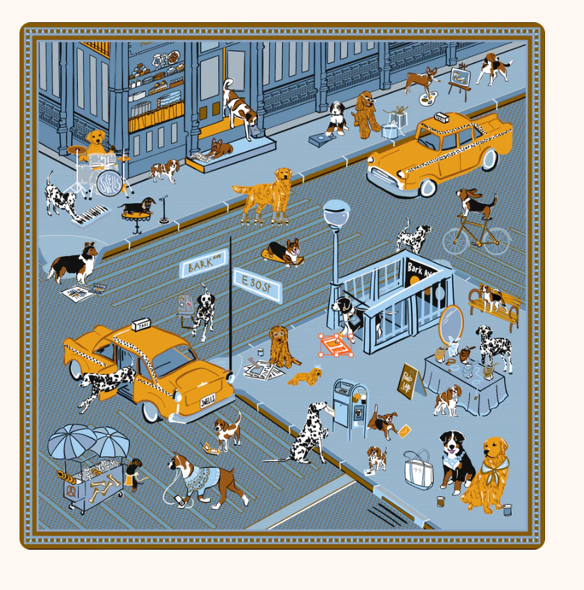 New York Dogs Scarf