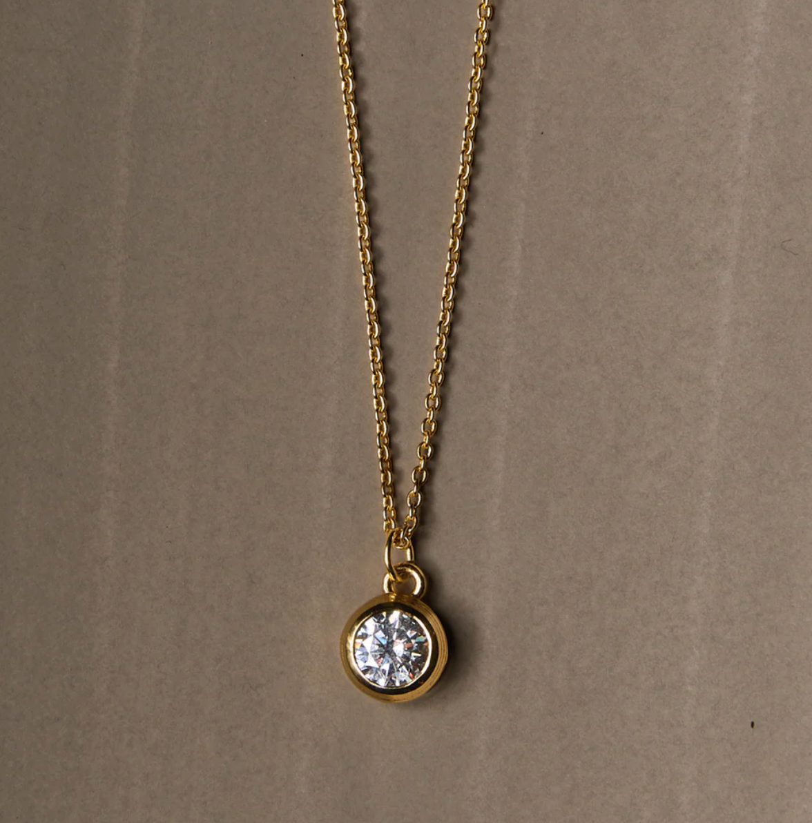 The Dainty Necklace- Bezel Charm