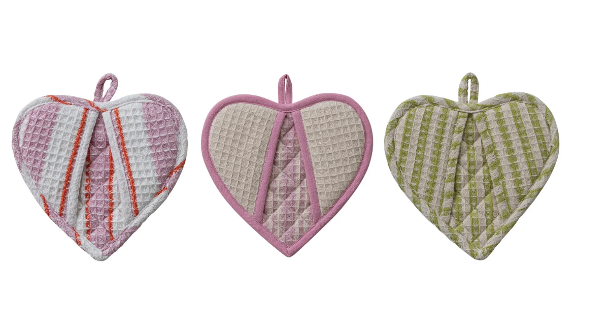 Cotton Quilted Waffle Weave Pot Holder