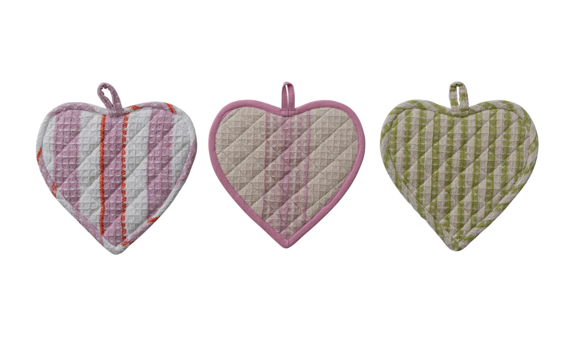 Cotton Quilted Waffle Weave Pot Holder
