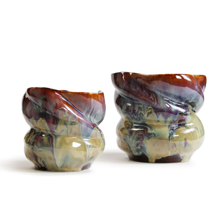 Melted Hue Ceramic Vase