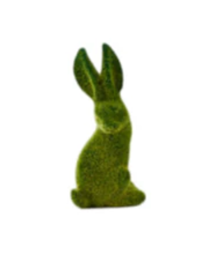 Green Flocked Bunny