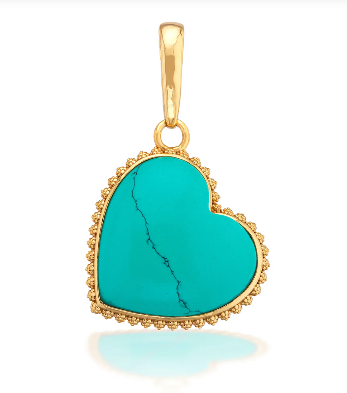 Love Gem Charm/Pendant - Turquoise