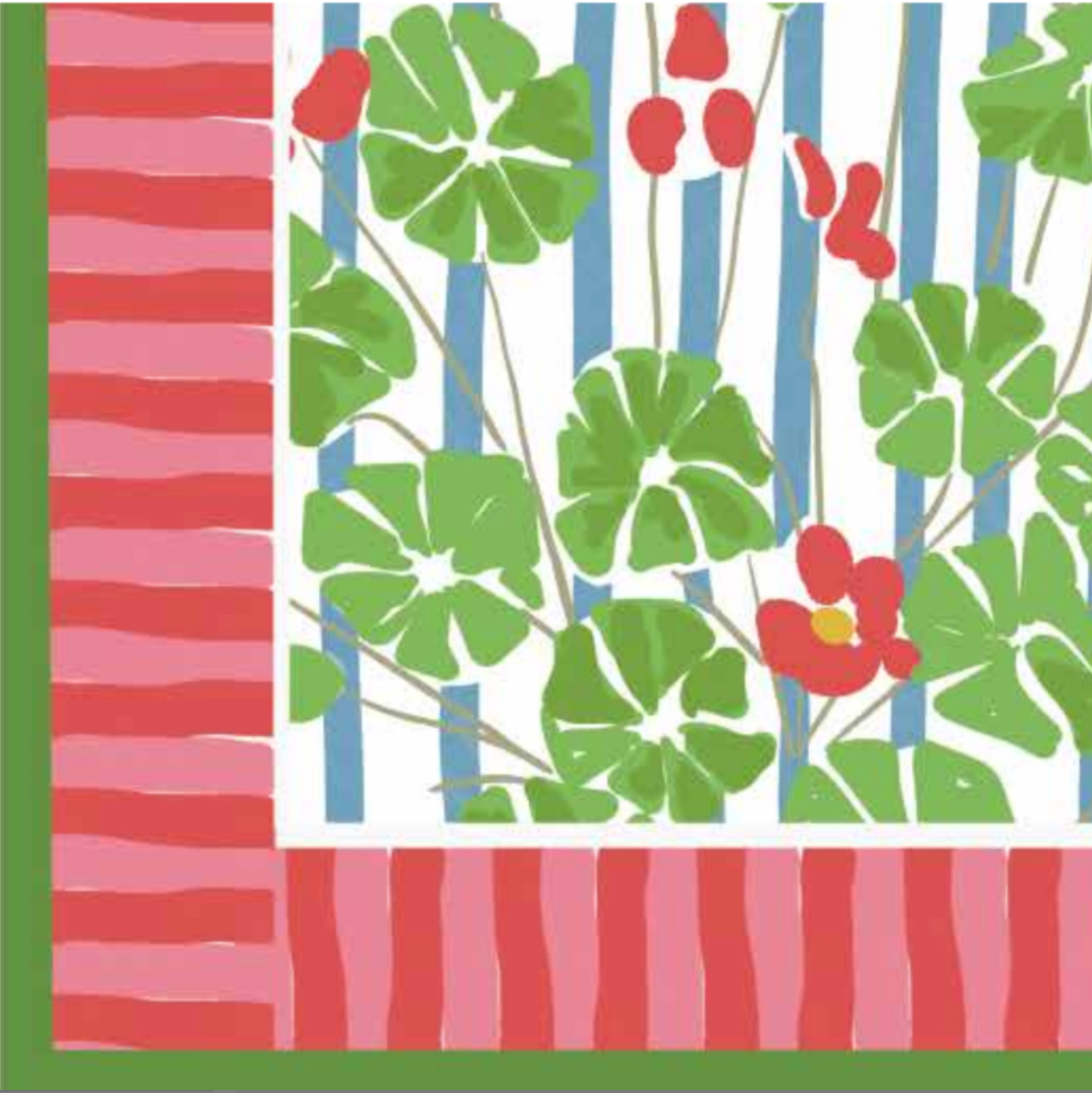 Geranium Carnival Napkins Set of Four