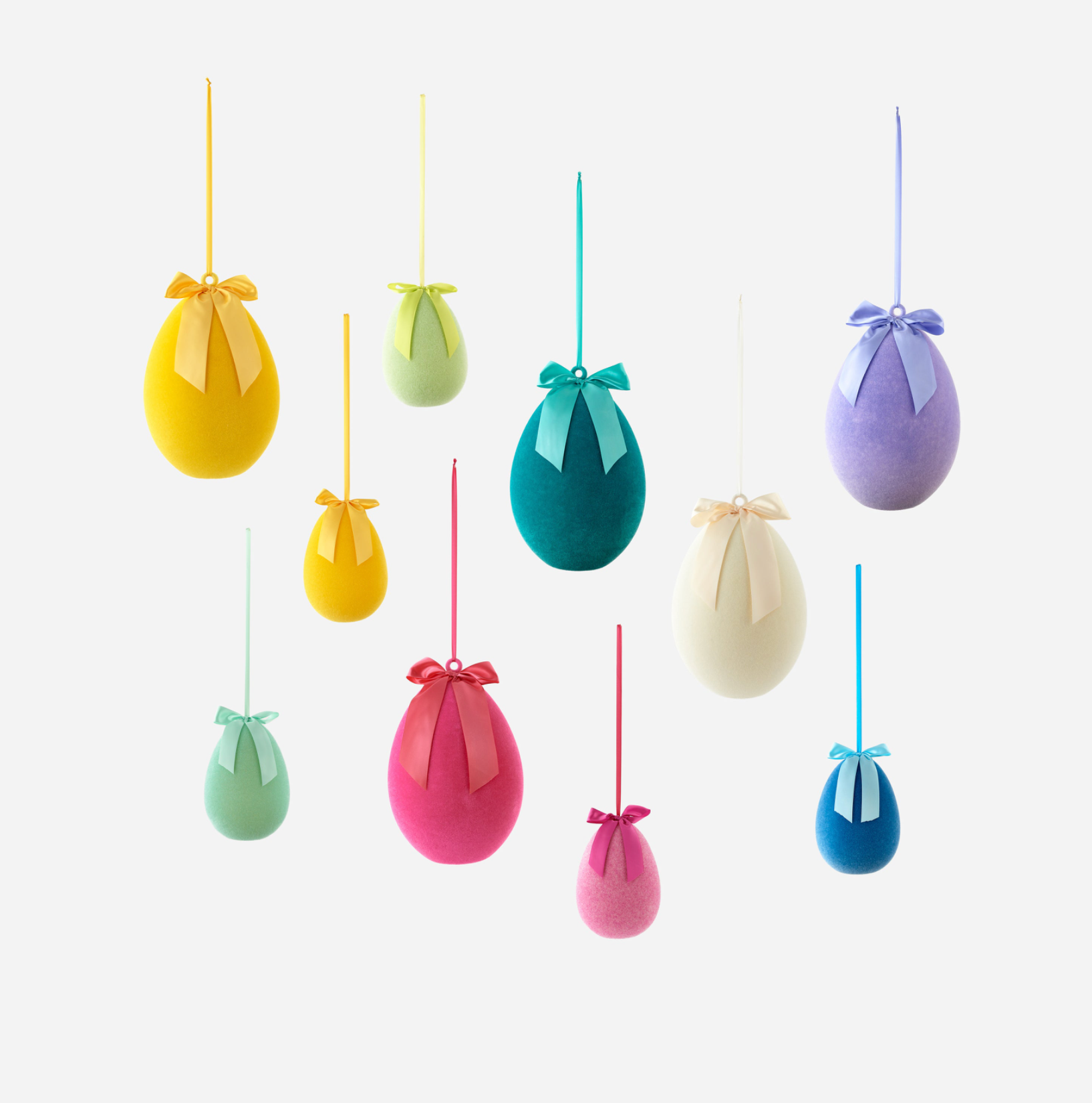 Flocked Hanging Egg