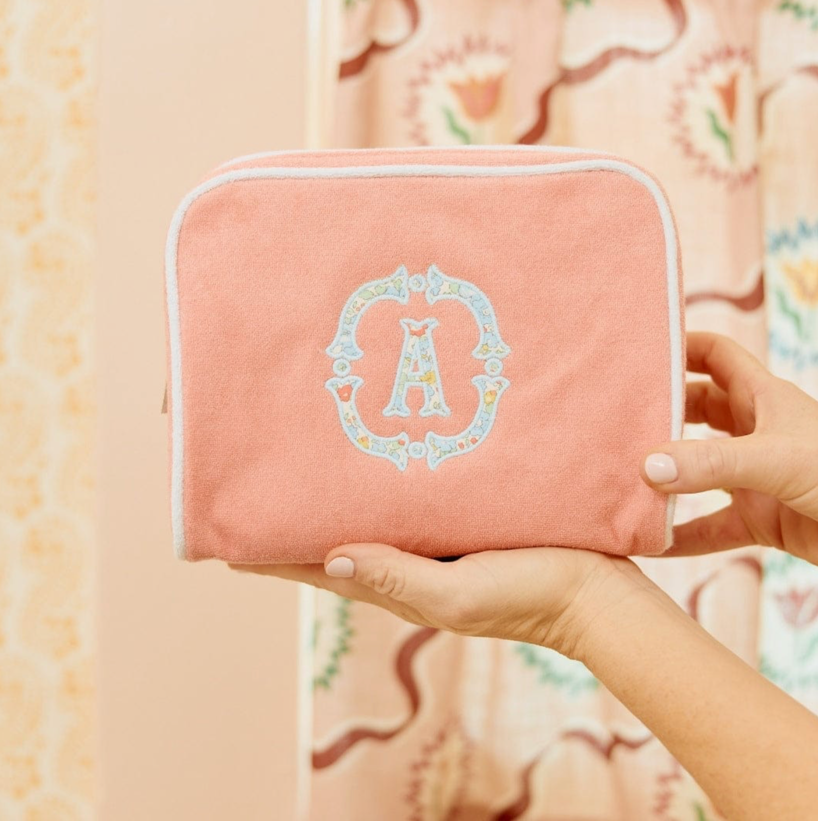 Large Patterned Toiletry Bag