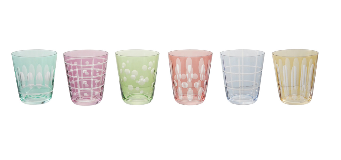 Etched Drinking Glass