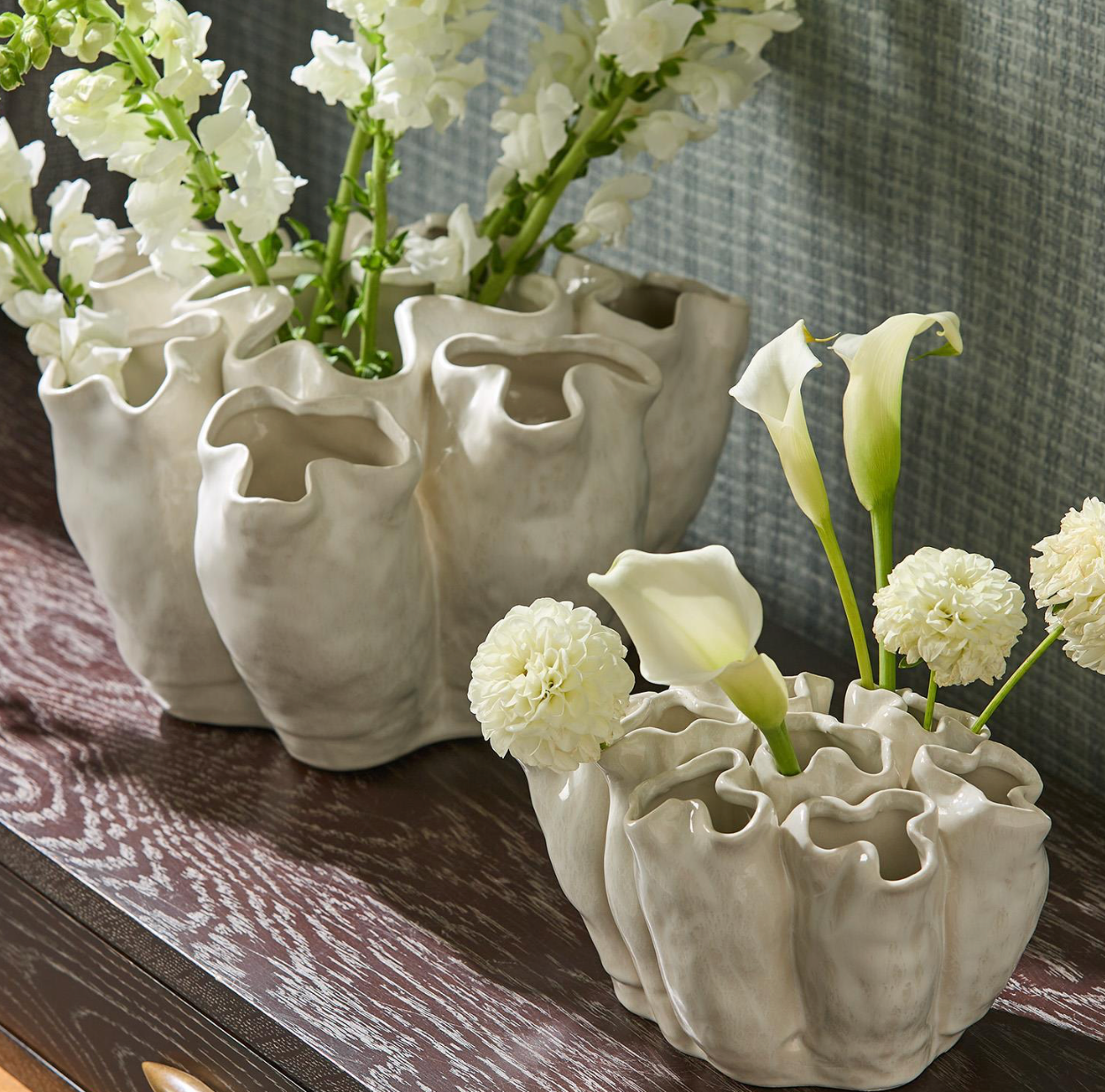 Banyan White Ceramic Vase