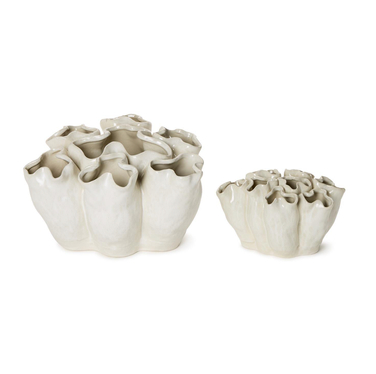 Banyan White Ceramic Vase