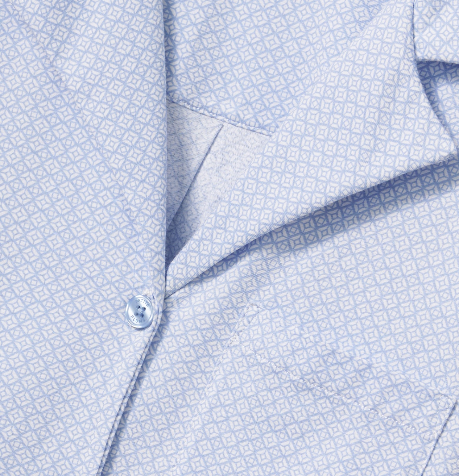Olivia Lightweight Pima Short Set in Periwinkle Geo