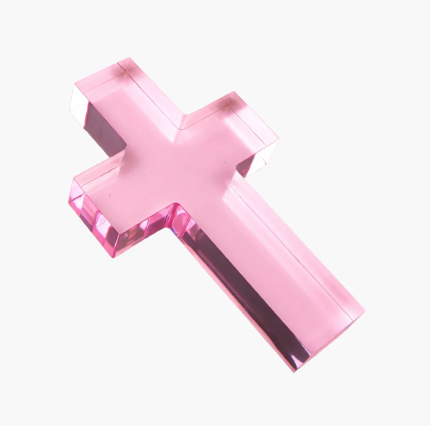 Large Acrylic Weighted Cross