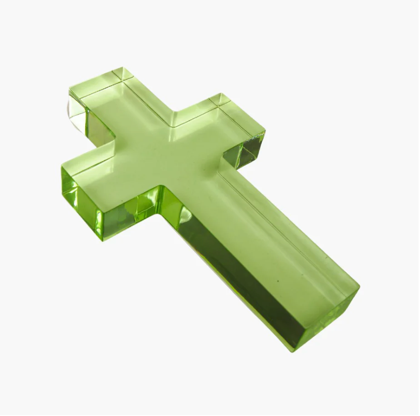Large Acrylic Weighted Cross