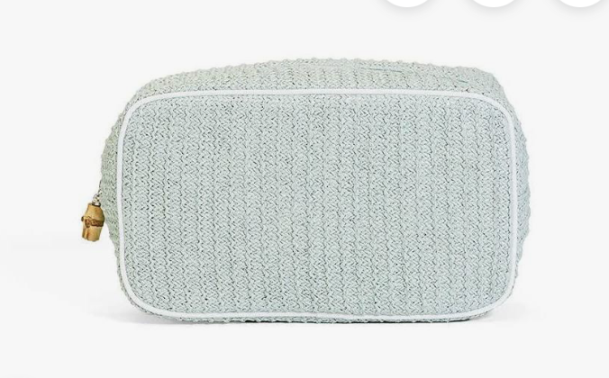 Big Glam Straw Cosmetic Bag