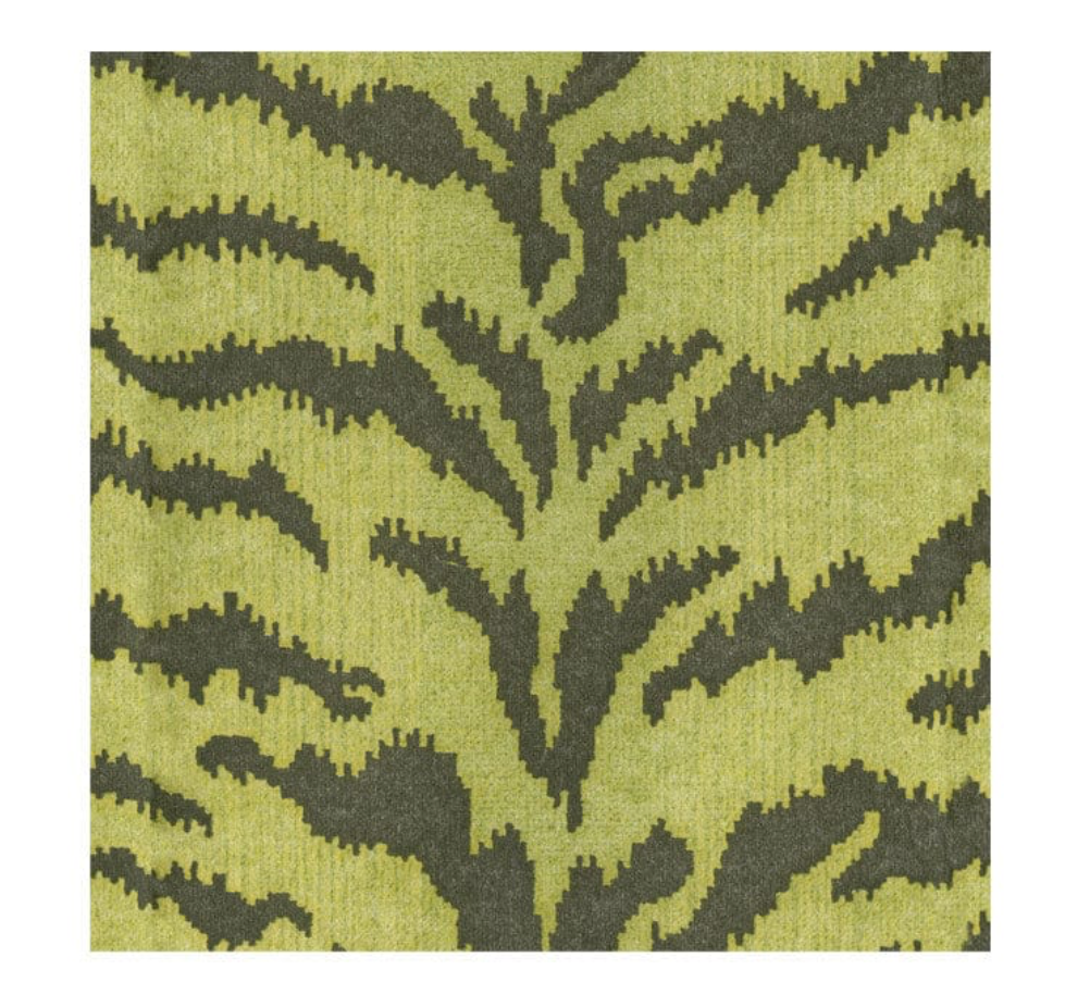 Tigre Green Paper Linen Cocktail Napkin