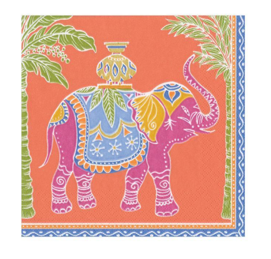 Royal Elephant Paper Cocktail Napkins