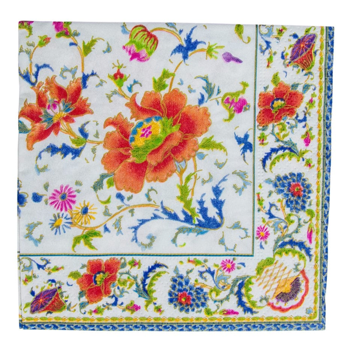 Chinese Ceramic White Napkin Cocktail