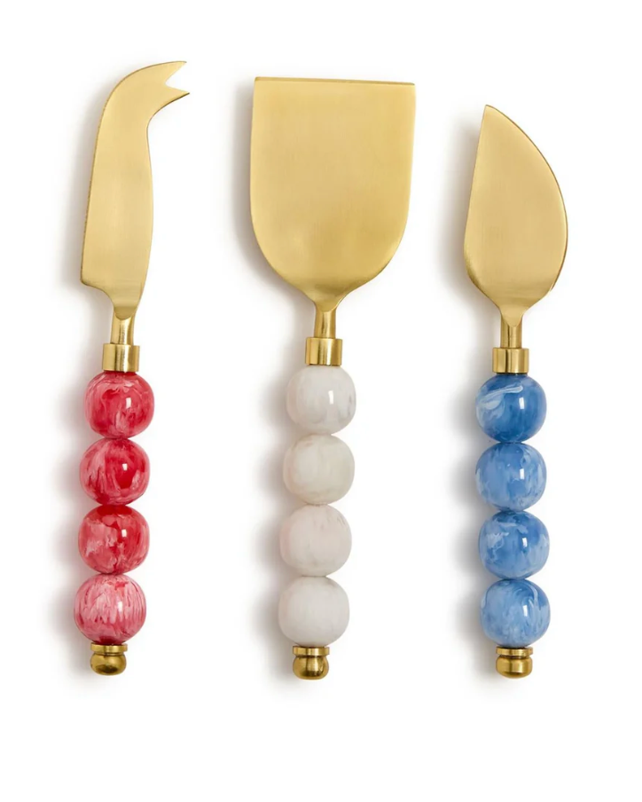 Red, White & Blue Cheese Knives