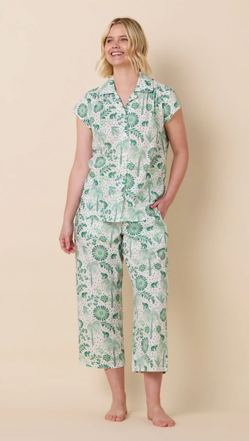 Palmera Luxe Pima Capri Set - Palmera Green