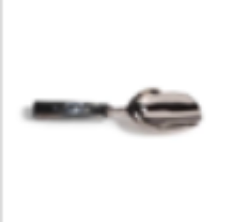 Polished Nickel Ice Scoop w/ Horn Handle