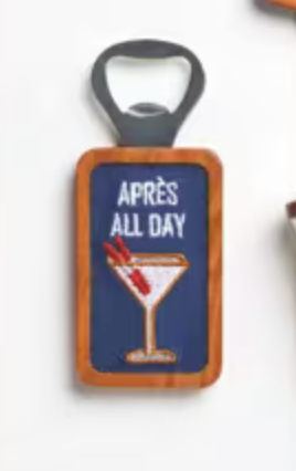 Apres All Day Wooden Needlepoint Bottle Opener