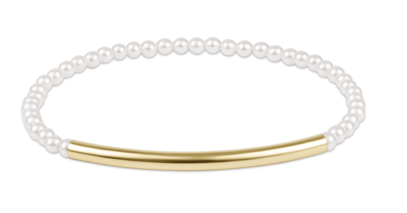 Bliss Bar Smooth Pearl 3mm Bracelet