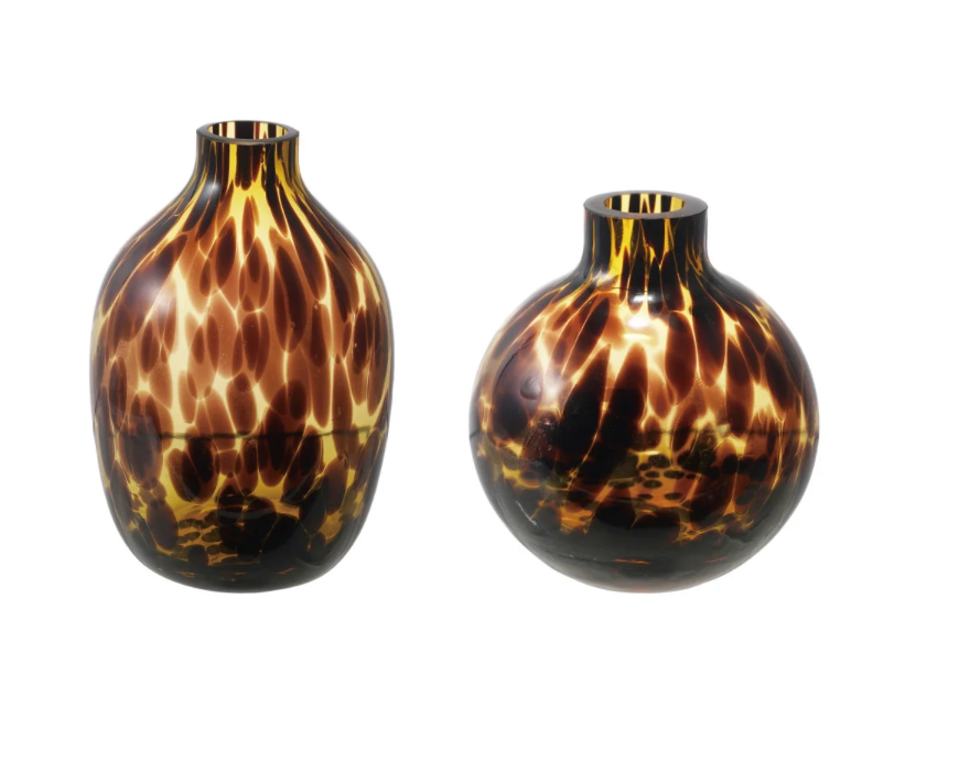Tortoise Glass Vase