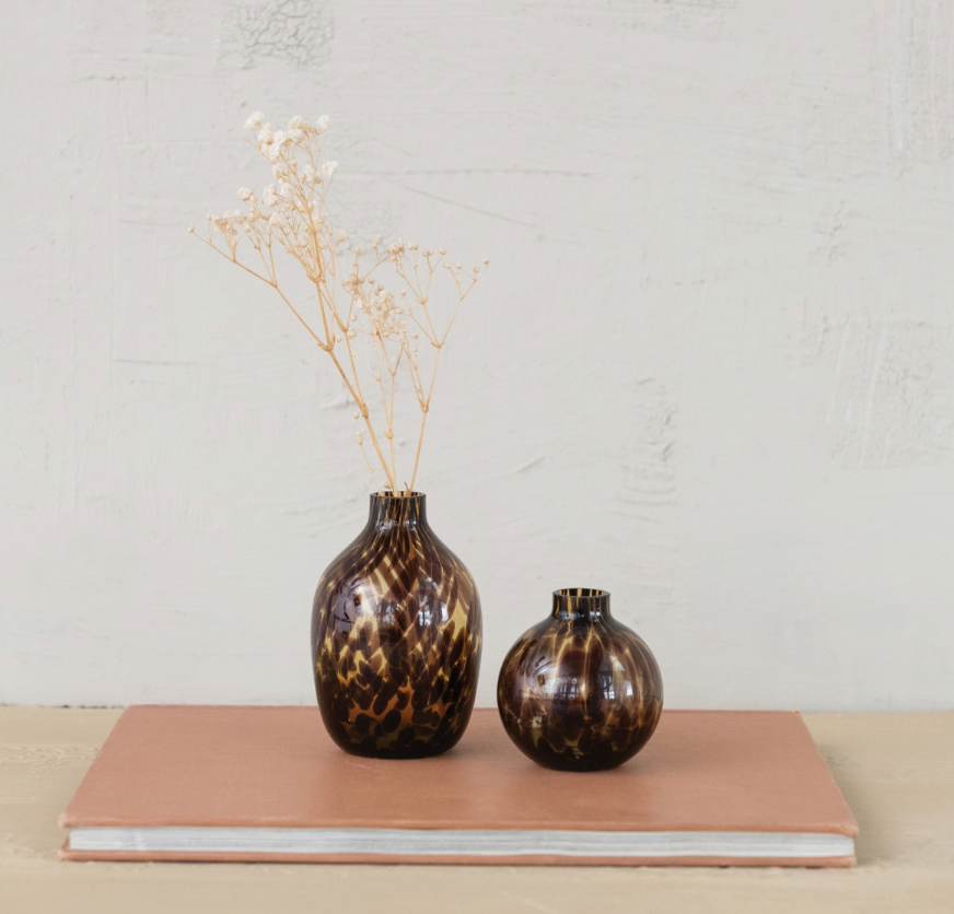 Tortoise Glass Vase