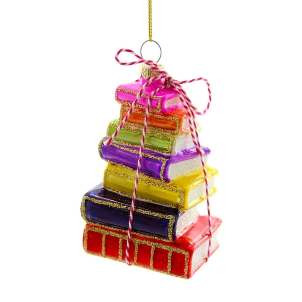 Stacked Book Ornament